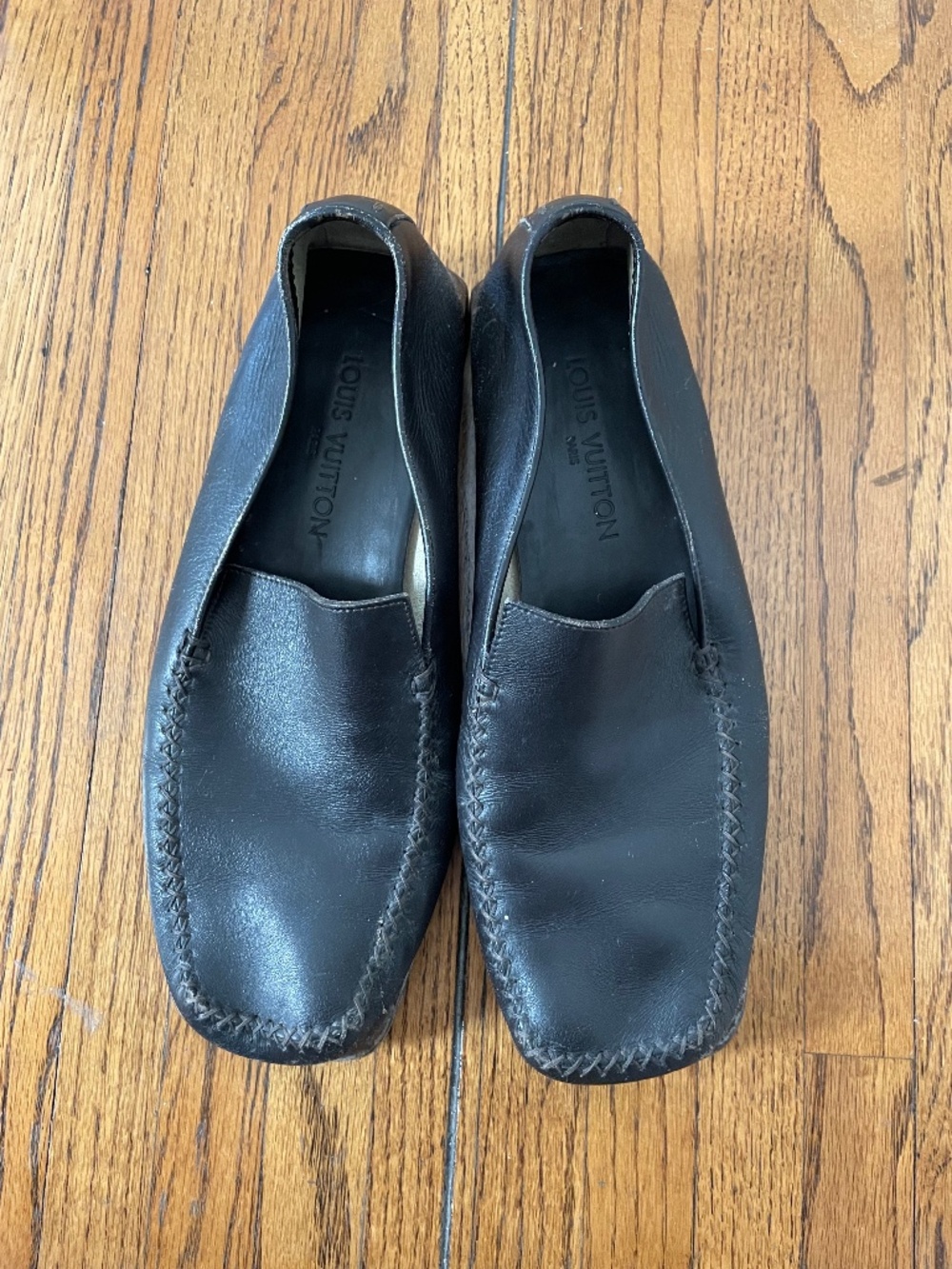 Vintage Leather Louis Vuitton Men's Slip Ons
